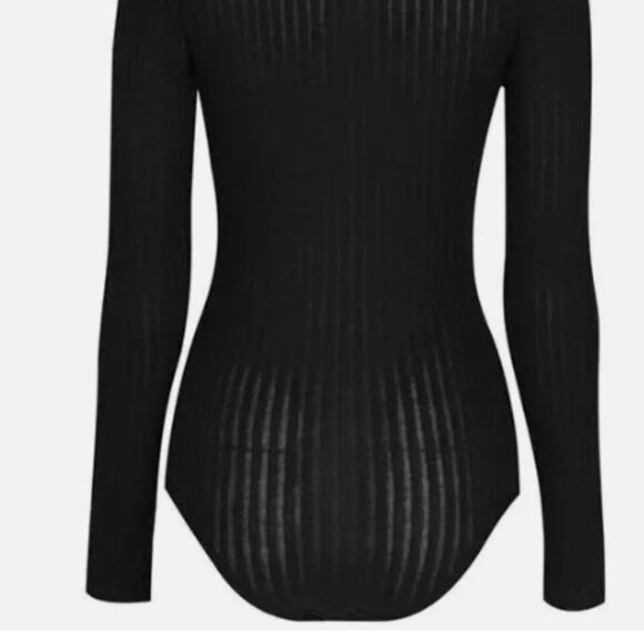 Calvin Klein Ribbed Lounge Bodysuit, Size Small - Picture 2 of 4